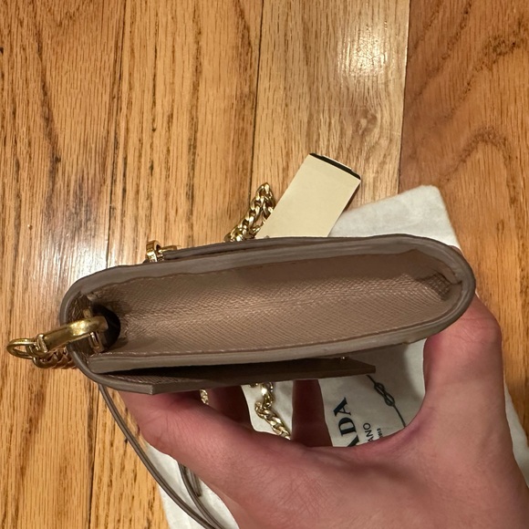 Prada Saffiano Leather Wallet with chain. NEW! - Picture 10 of 10